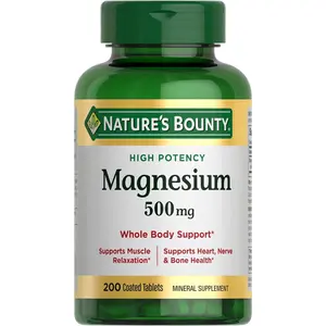 Magnesium, Bone and Muscle Health, Whole Body Support, Tablets, 500 Mg, 200 Ct