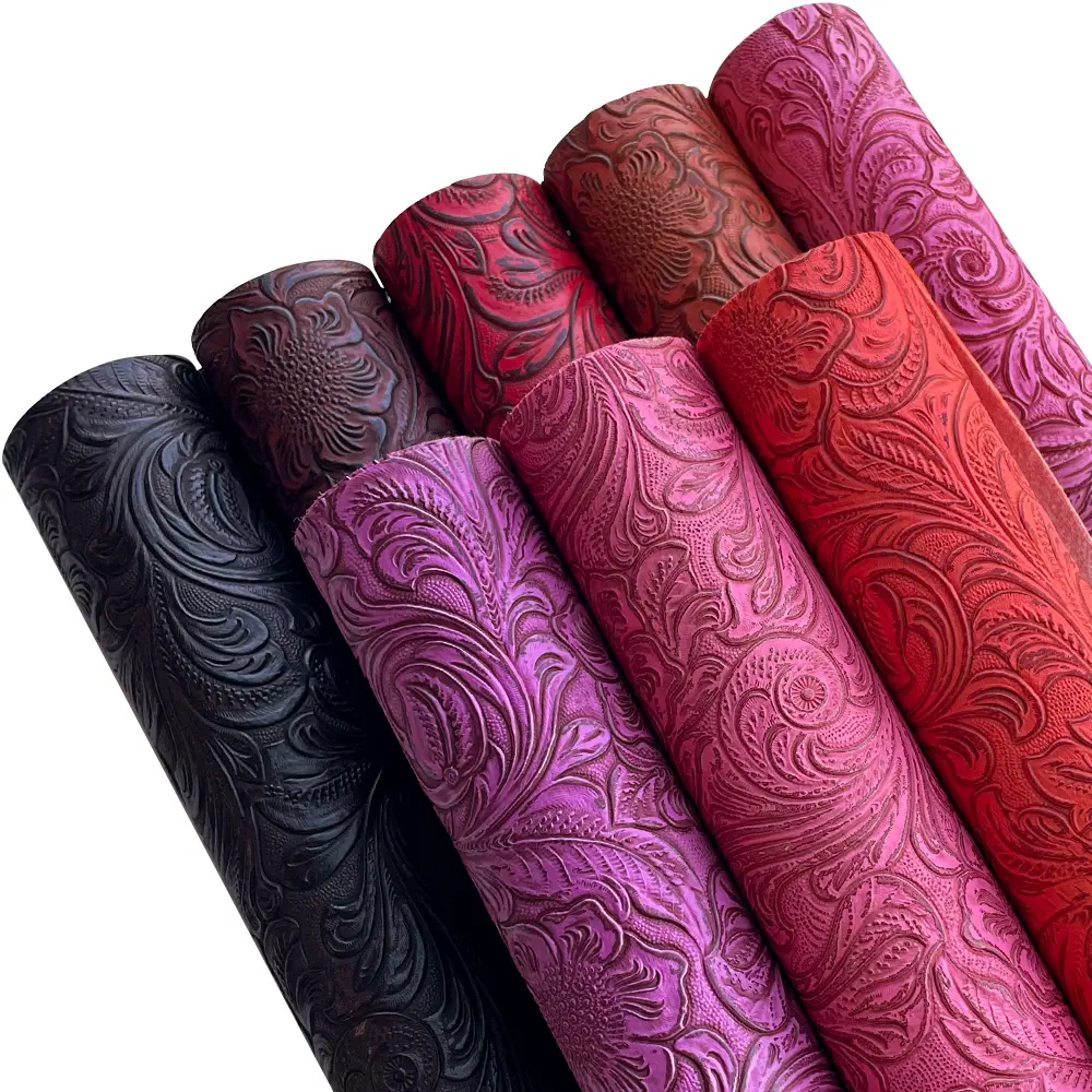 8 PCS Retro Look Soft PU Leather Sheets with Vintage Patterns, 8x12 In DIY Craft Supplies for Purses, Earrings - USA In Stock