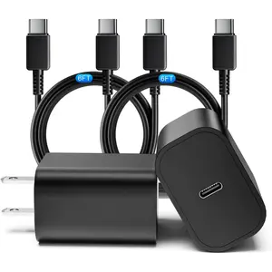 45W Samsung USB C Super Fast Charger, 2 Pack PD 3.0 Charging with 6FT Cable for Samsung Galaxy S24 Ultra/S24 Plus/S24+/S23 Ultra/S23+/S22 Ultra/S22 Plus/S21/Note 20/Note10+