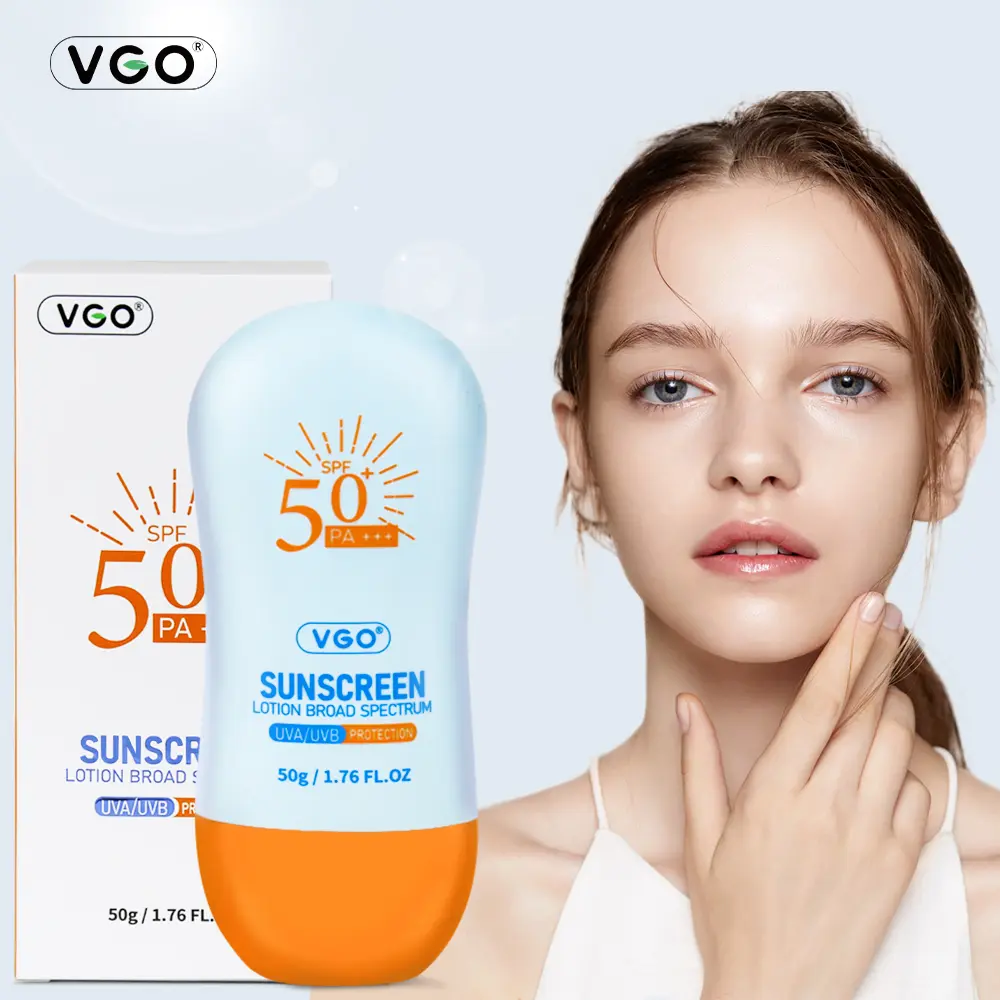 VGO-Water-Fit Sun Serum UV Lotion Broad Spectrum Spf 50 pa+++ UVA/UVB Protection Moisturizing UV Protection-A Lightweight Sunscreen for Daily Use Watery and Creamy Texture, Sunscreen for Sensitive Skin mist sunscreen spf