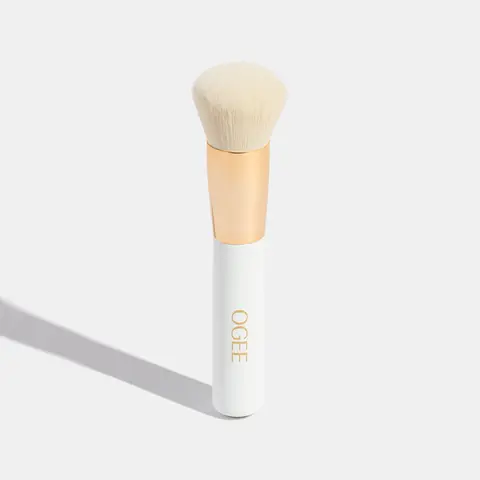 Ogee The Blender Brush - High-Performance Vegan Fiber Makeup Brush for Smooth Second-Skin Finish & Even Product Distribution