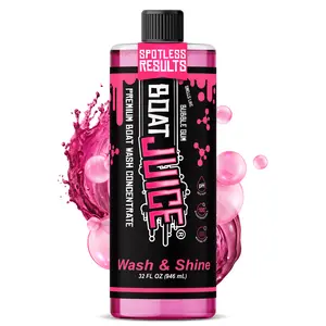 Boat Juice Wash & Shine - Boat Wash Soap Concentrate for Superior Clean and Shine - Bubble Gum Scent - 32oz