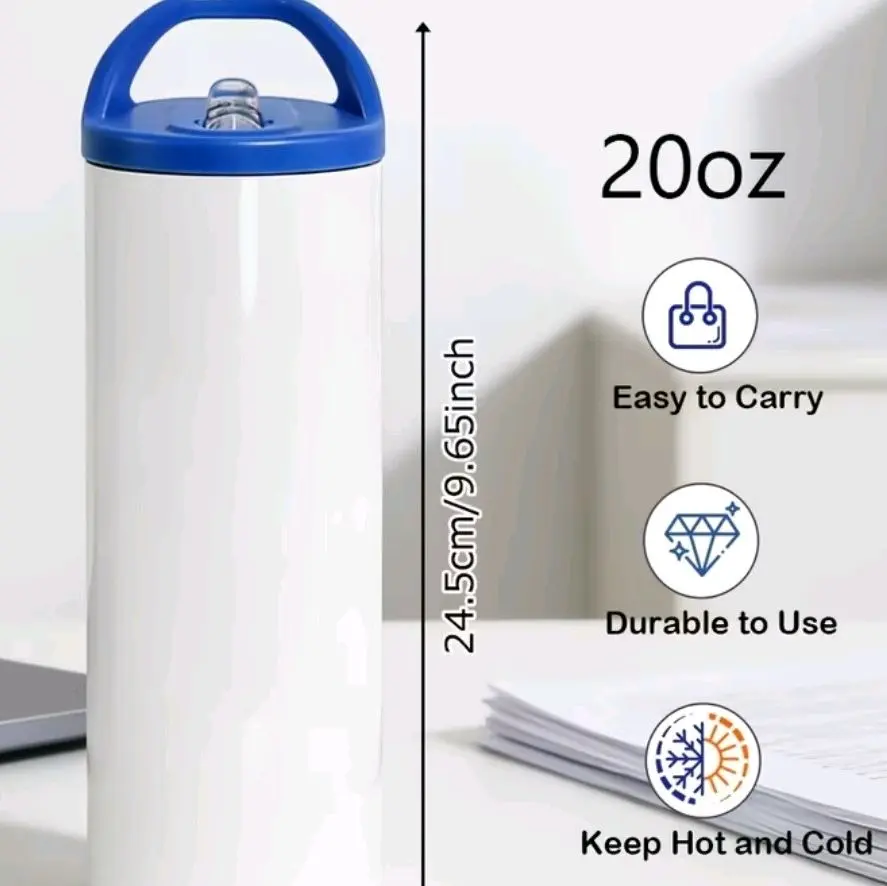 Customized Insulated Tumblers, 20oz Double-Walled Stainless Steel Tumblers for Daily Use, Personalized with Names/Logos