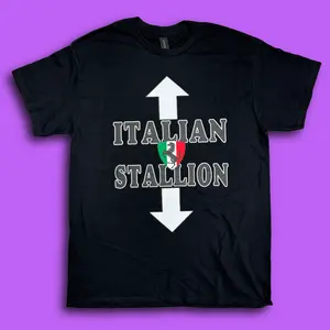 Italian Stallion Tee - Funny Unisex Jersey Shore Graphic T-Shirt