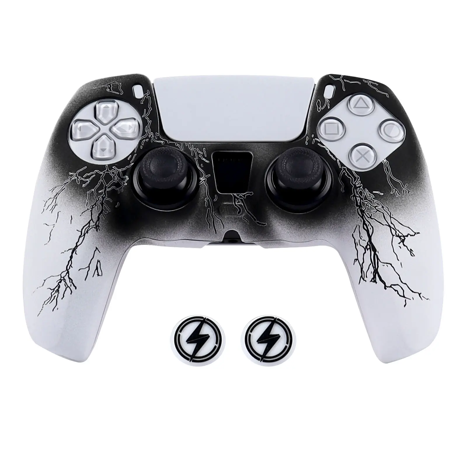 Silicone Protective Case Cover For Playstation 5 Controller Skin Gamepad Games Accessories For PS5 Control with Joystick Caps Gaming Console Accessories Game Console Accessories