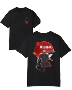 Red Rising Book Graphic Tee, Pierce Brown Inspired Shirt, Rise for Mars Design, Dystopian Sci-Fi Fan Apparel, Unisex Bookish Gift