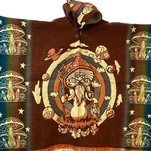 Alpaca poncho mushroom design new