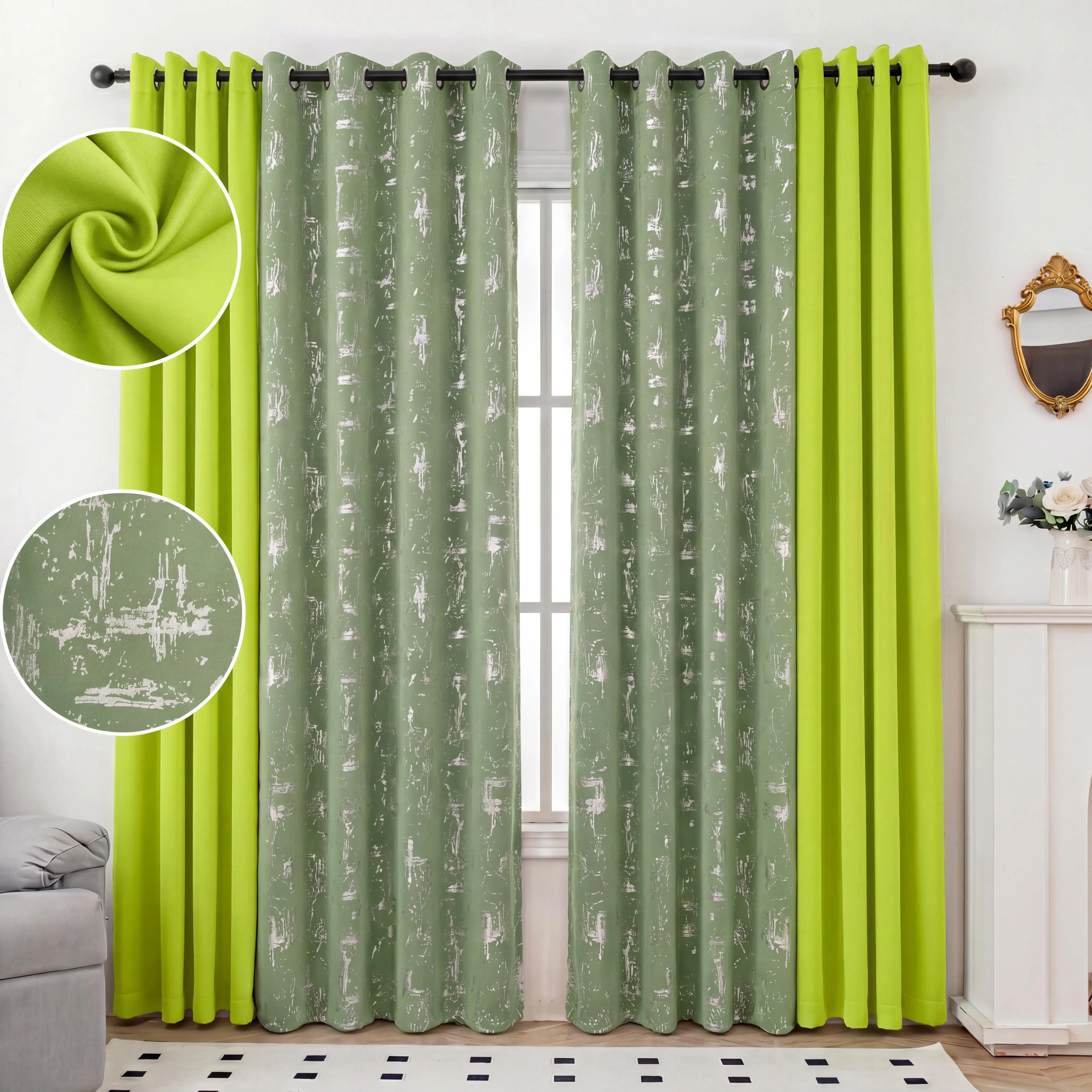LIME GREEN+SAGE