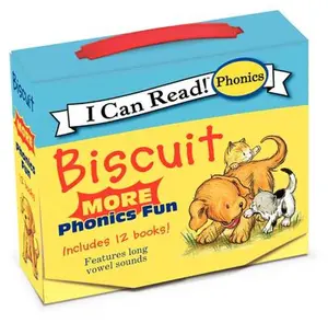 Biscuit: More 12-Book Phonics Fun!: A Box of 12 Mini-Books Featuring Short and Long Vowel Sounds for Dog Lovers -- Alyssa Satin Capucilli - Paperback