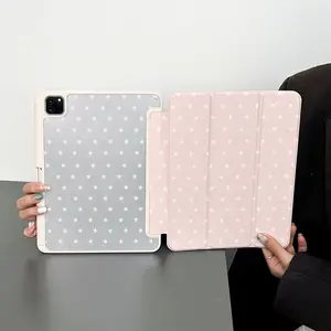 1 Piece Protective Folio Tablet Case, Tablet Cover with Pen Holder compatible with iPad 10.9/Pro11/10th/iPad7/8/iPad Air 4/5/iPad Pro/iPad Air 13(M3 2025)/iPad Air 11(M3 2025)/iPad 11(A16 2025), Auto Sleep/Wake Function, Tablet Accessories