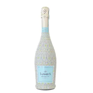 Beau Bottles Wrap Grandmillienial Floral Medallion - Decorative Bottle Wrap