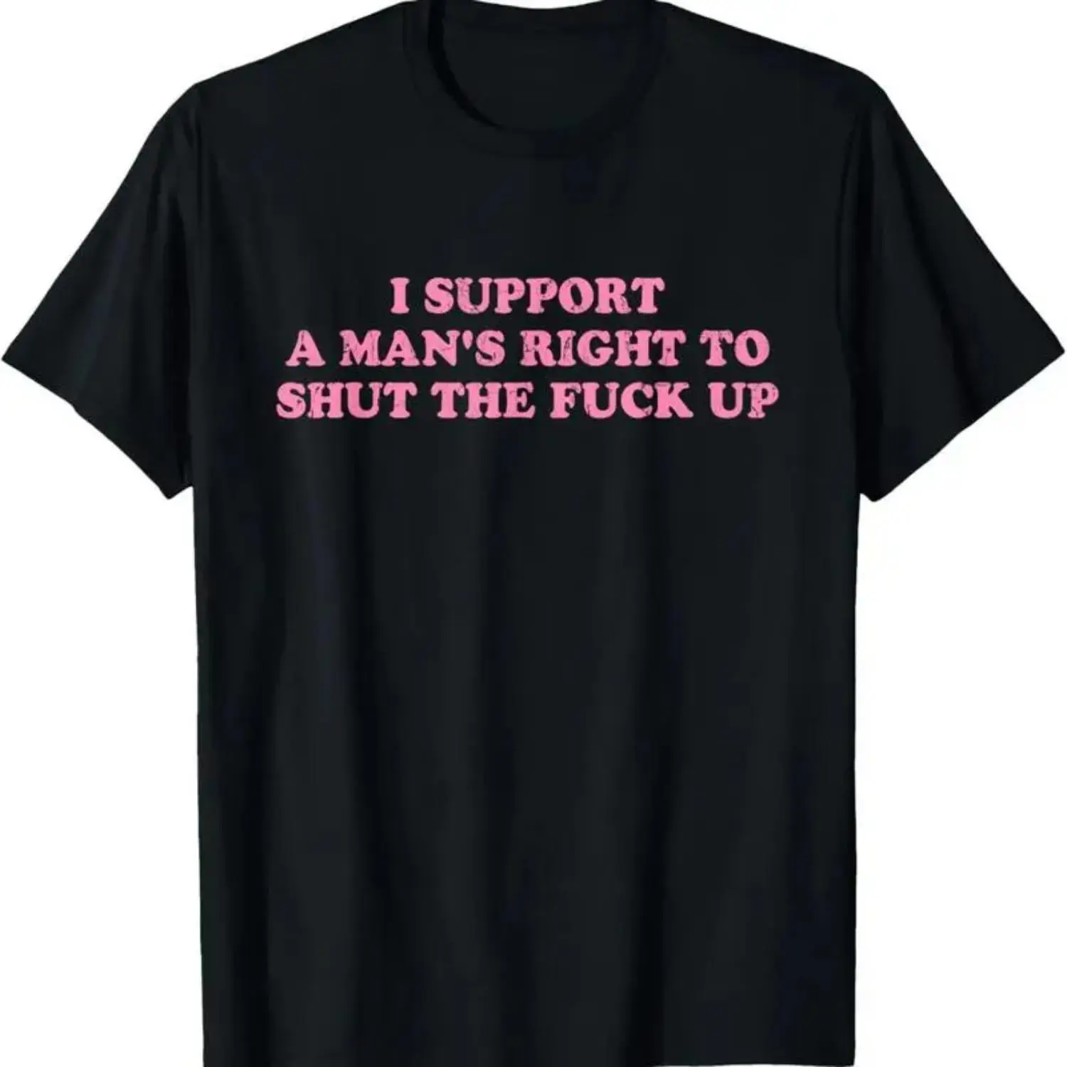 Unisex Oversized 'Right to Silence' Slogan Graphic T-Shirt - Short-Sleeve Crew Neck, Digital Print, Fade-Resistant, Classic Casual Streetwear Sports Top, US Sizes, All-Season Apparel