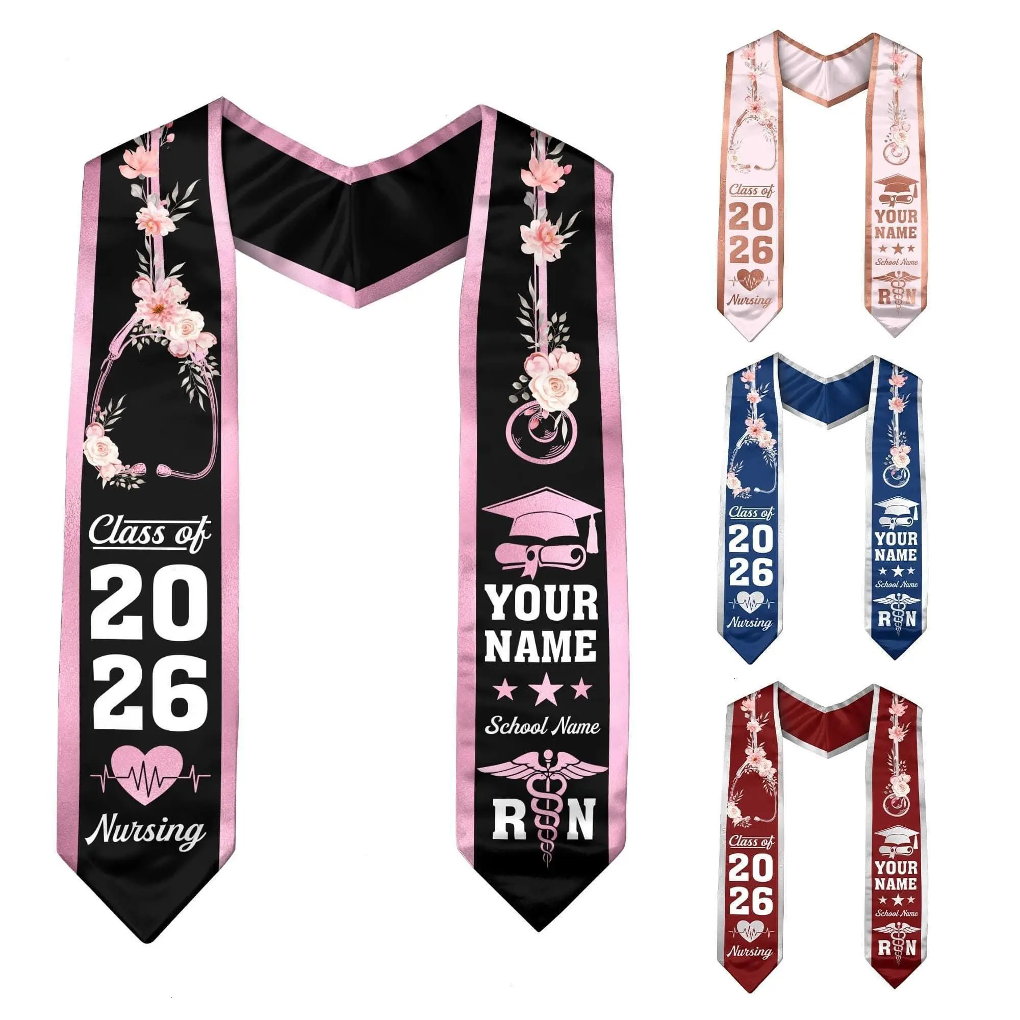 Customized Nursing Stole, Nursing Graduation Stole, RN Stole Nursing Stole Graduation 2026, Nursing Graduation, Nursing Stole Graduate 2026