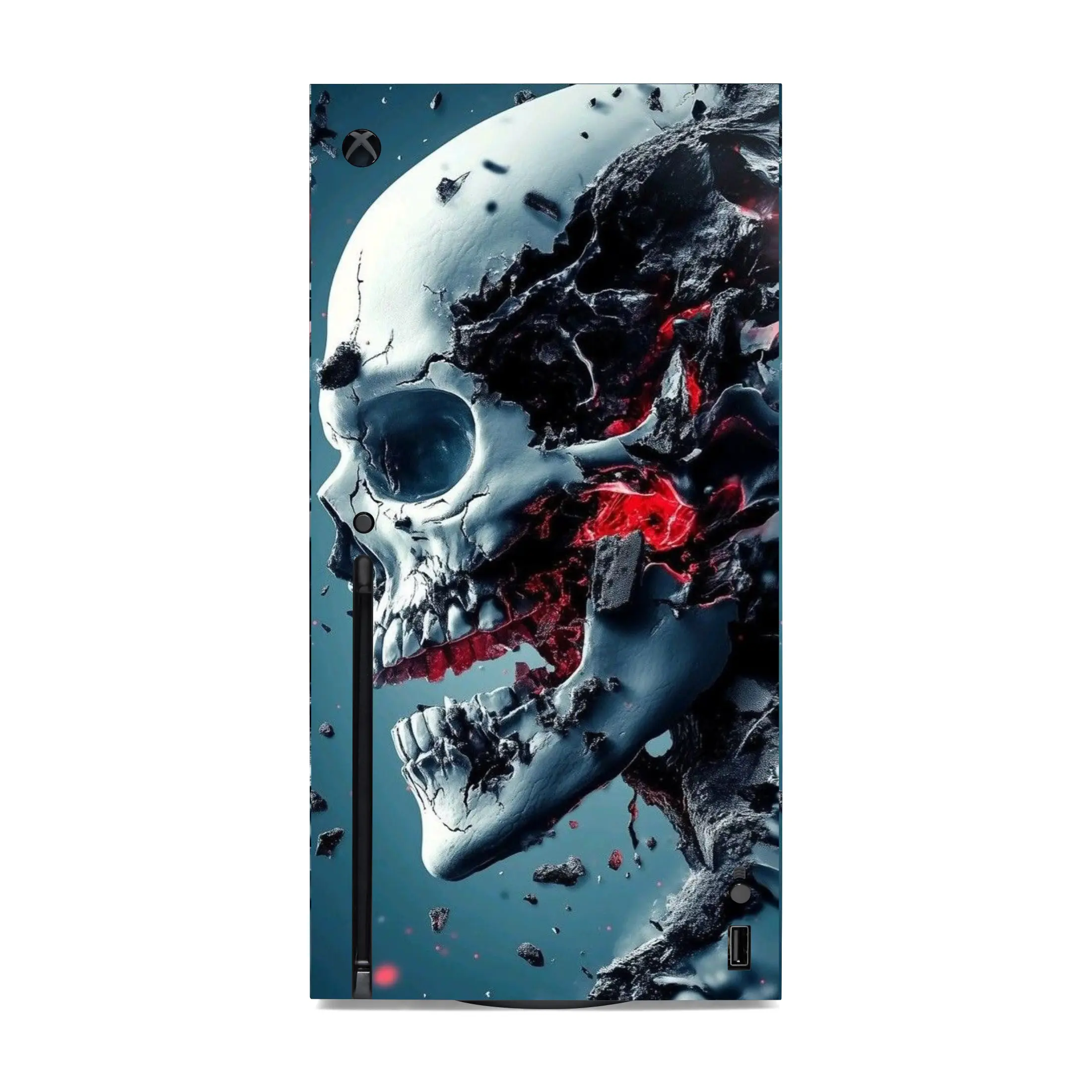Vinyl Wrap Skin Skull Compatible with X-Box Series X