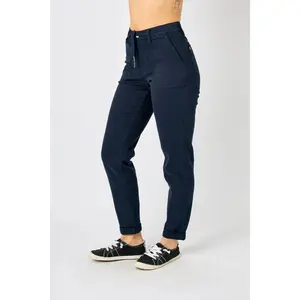 Judy Blue Navy Cuffed Jogger