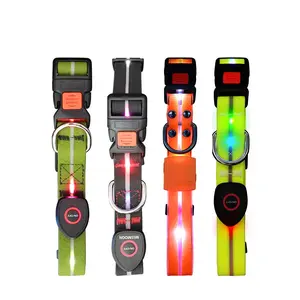 Waterproof LED Pet Training Collar - USB Rechargeable |   Bright & Stylish for Safe Nighttime Play
