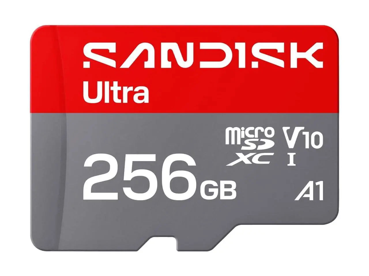 SANDISK 256GB Ultra microSD UHS-I Card - Up to 195MB/s Read Speed, Full HD Video, V10, U1, C10, A4 - SDSQUJQ-256G-GZ6MA