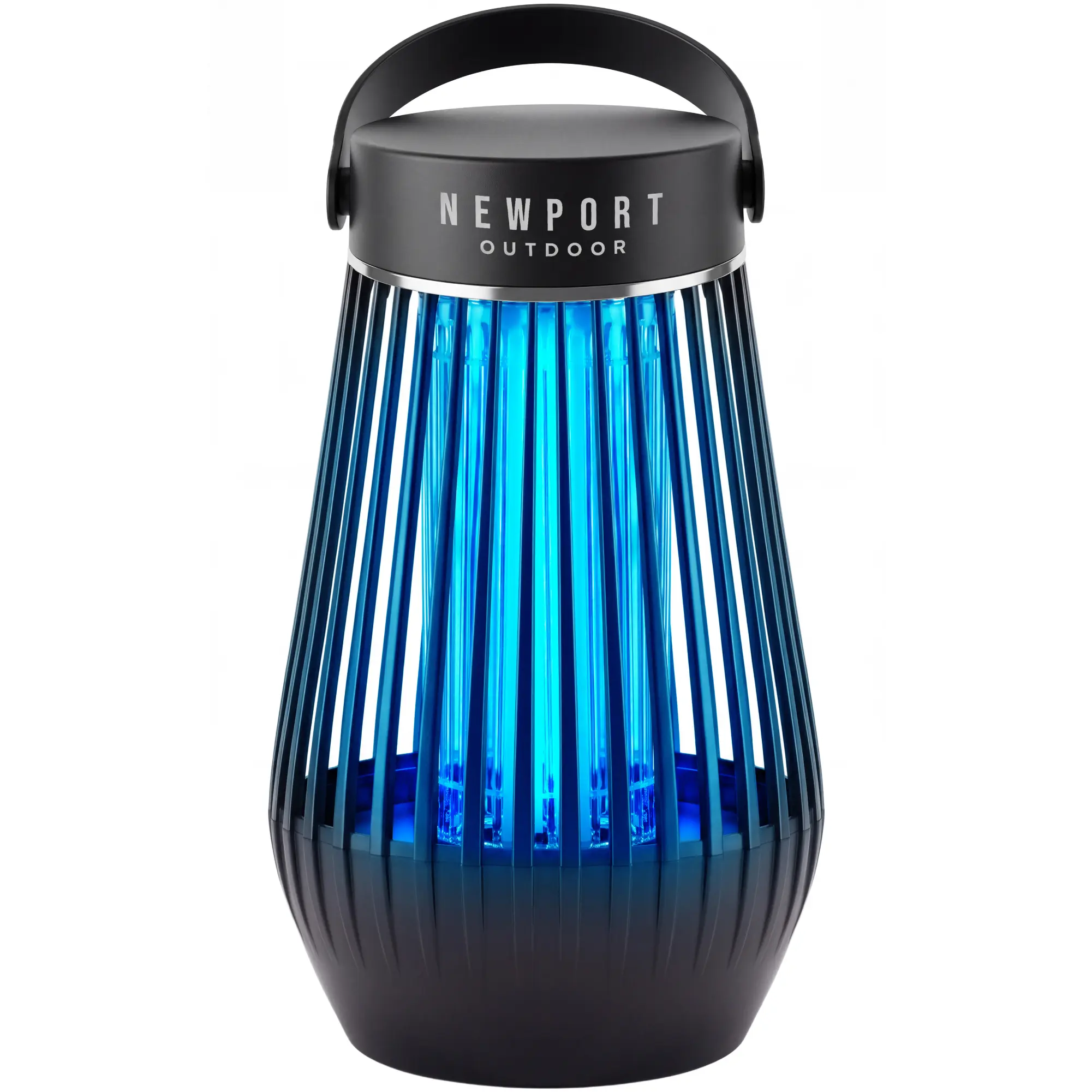Newport Outdoor Bug Zapper for Indoor Outdoor, 1/2 Acre Coverage, IPX4 Water Resistant, 18W UV, 4200V Grid - Black