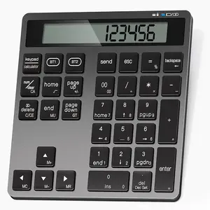 Rechargeable  Number Pad for Laptop,   Number Keypad with Calculator Display, 34-Key Numeric Keypad for Windows, , PC, Tablet