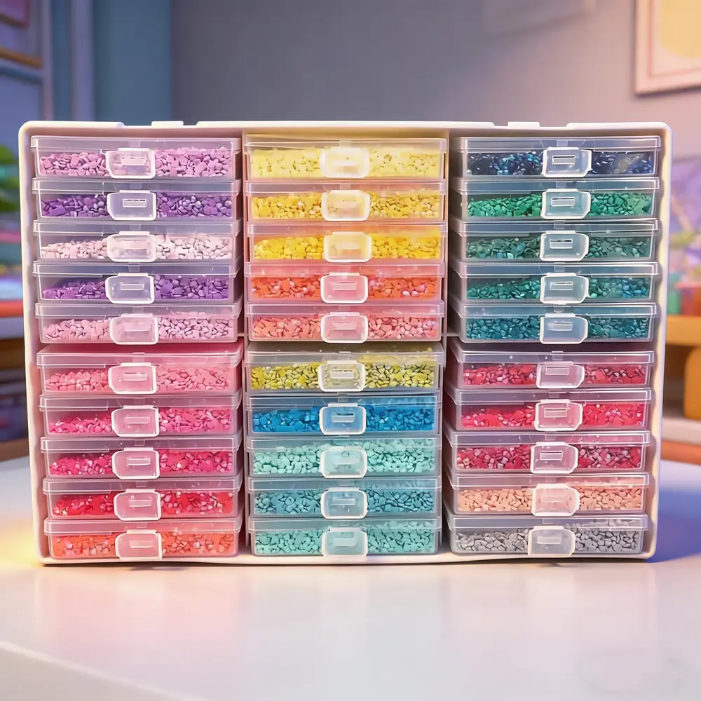 The Ultimate ASMR Setup Crystal Clear Storage Box for Organizing Drills Must Have for Every Crafter with Multiple Compartments