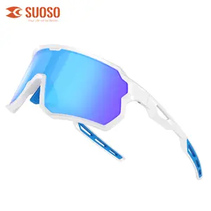 【Professional cycling glasses】SUOSO Sports Sunglasses for Youth: UV400 Protection Sun Glasses for men Womens Wrap Around Goggles for Baseball Cycling dealsforyoudays