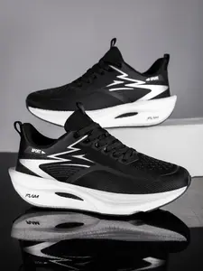 Unisex Lightweight Running Shoes, Sporty Running Shoes, Athletic Running Shoes, Workout Sneakers, Carbon Fiber Technology, Breathable Design, Anti-Slip Sole, Ideal for Marathon & Fitness Training
