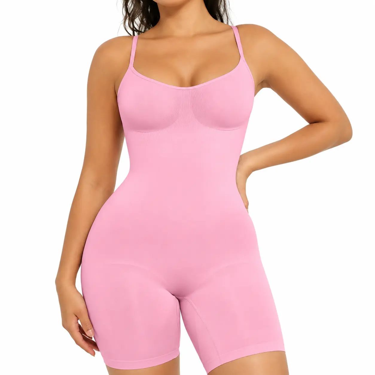 FeelinGirl Shapewear for Women Butt Lifter Bodysuit Seamless Shapewear Seamless Womenswear Comfort Spaghetti Strap Hip Underwear Basic newarrivals SohoChic