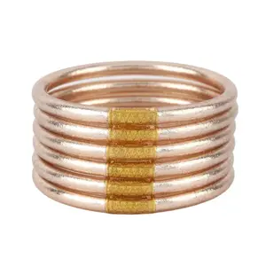 BuDhaGirl | Champagne All Weather Bangles® (AWB®) - Serenity Prayer