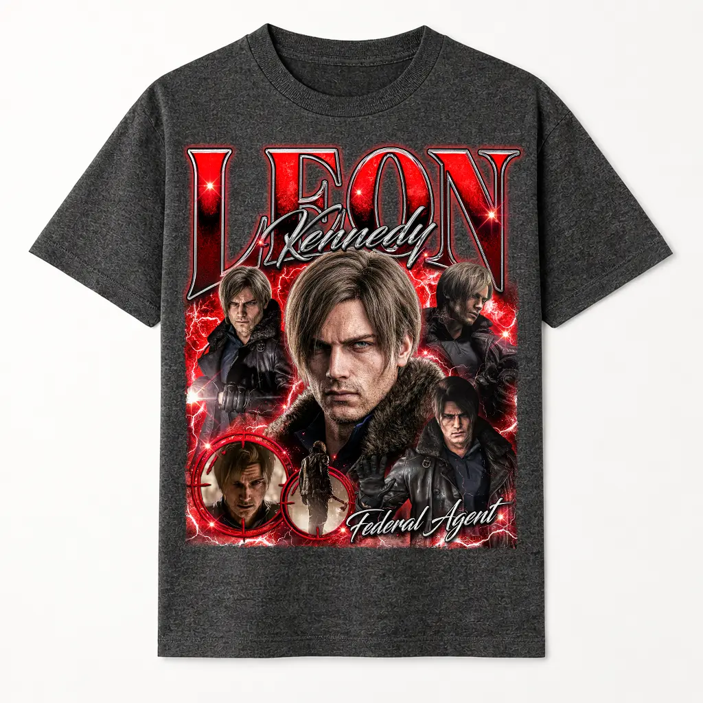 Leon S. Kenedy Resident Evil Requiem Bootleg Character 2026 Unisex T-Shirt , Best Gift for fan Resident Evil 9 Tee