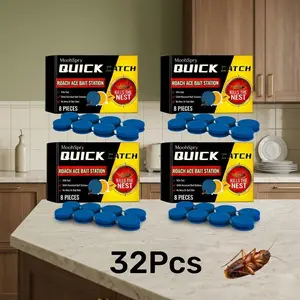 MoonSpry Roach Bait Gel Station – Powerful Cockroach Killer for Kitchen & Home, Long-Lasting Roach Control Indoor and Trap moon spray Repellent Set