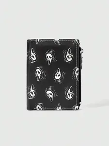 Gothic Unisex Wallet, Punk Death Skull Creative Design, Pentagram Zipper Coin Purse, Casual Fashion Card Holder, Durable Wallet