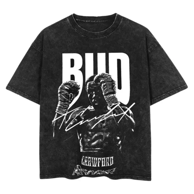 Terence Crawford BUD Graphic Boxing Shirt, Boxing Tee, Fashion Cotton, Full Colors, Full Sizes, For Men, For Women