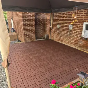 22sq. ft Interlocking Deck Tiles, 22 Pack,12"x 12" Waterproof Outdoor Flooring All Weather Use, Patio Floor Decking Tiles for Porch Poolside Balcony Backyard