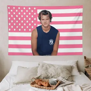 JJ Star Maybank Tapestry Background Tapestry Dormitory Room Bedside Living Room Decorative Wall Cloth Holiday Party Decorations