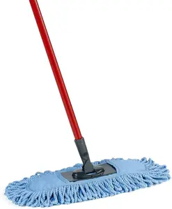 O-Cedar Dual-Action Microfiber Sweeper Dust Mop for Hardwood Floors and Baseboards - Machine Washable, Reusable, and Eco-Friendly - Ideal for Commercial and Residential Use