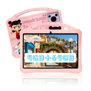 Latest New Year Gift, 10.1 Inch HD Screen Android Tablet PC, Dual Camera, Soft Protective Case, Parental Control, Educational Games, & Blue