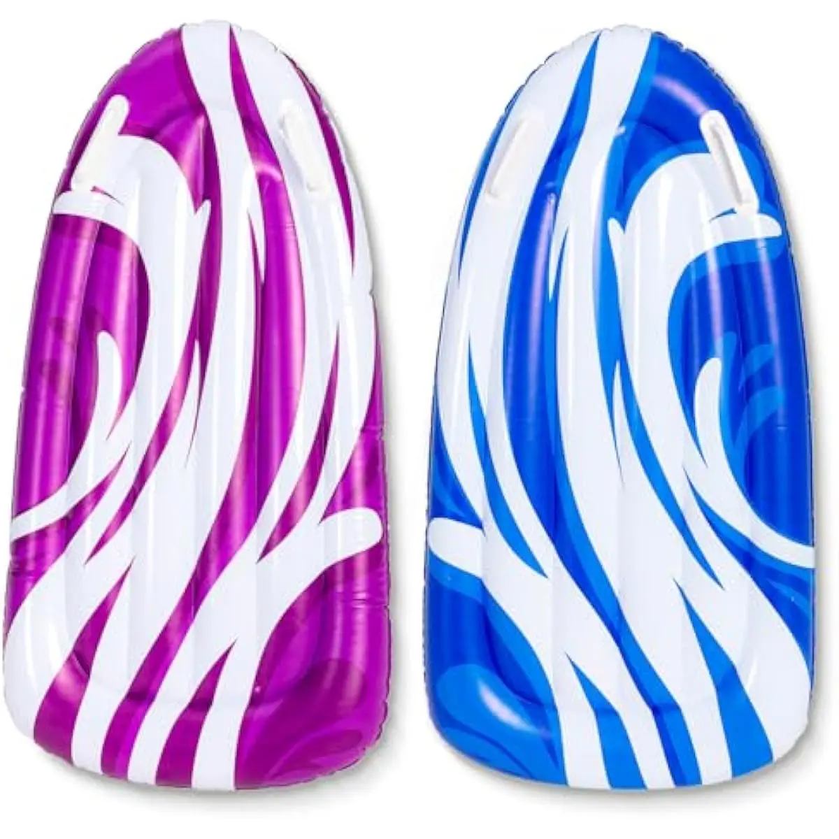 2 Pack Inflatable Body Boards for Water Slides, Swimming Pool Floating Learn to Swim, Summer Water Fun Toy for Kids