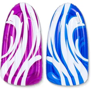 2 Pack Inflatable Body Boards for Water Slides, Swimming Pool Floating Learn to Swim, Summer Water Fun Toy for Kids