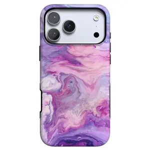 Casely iPhone 17 Pro Case | Tie Dying Over You | Purple Marble | Bold Protective Design | Compatible with MagSafe