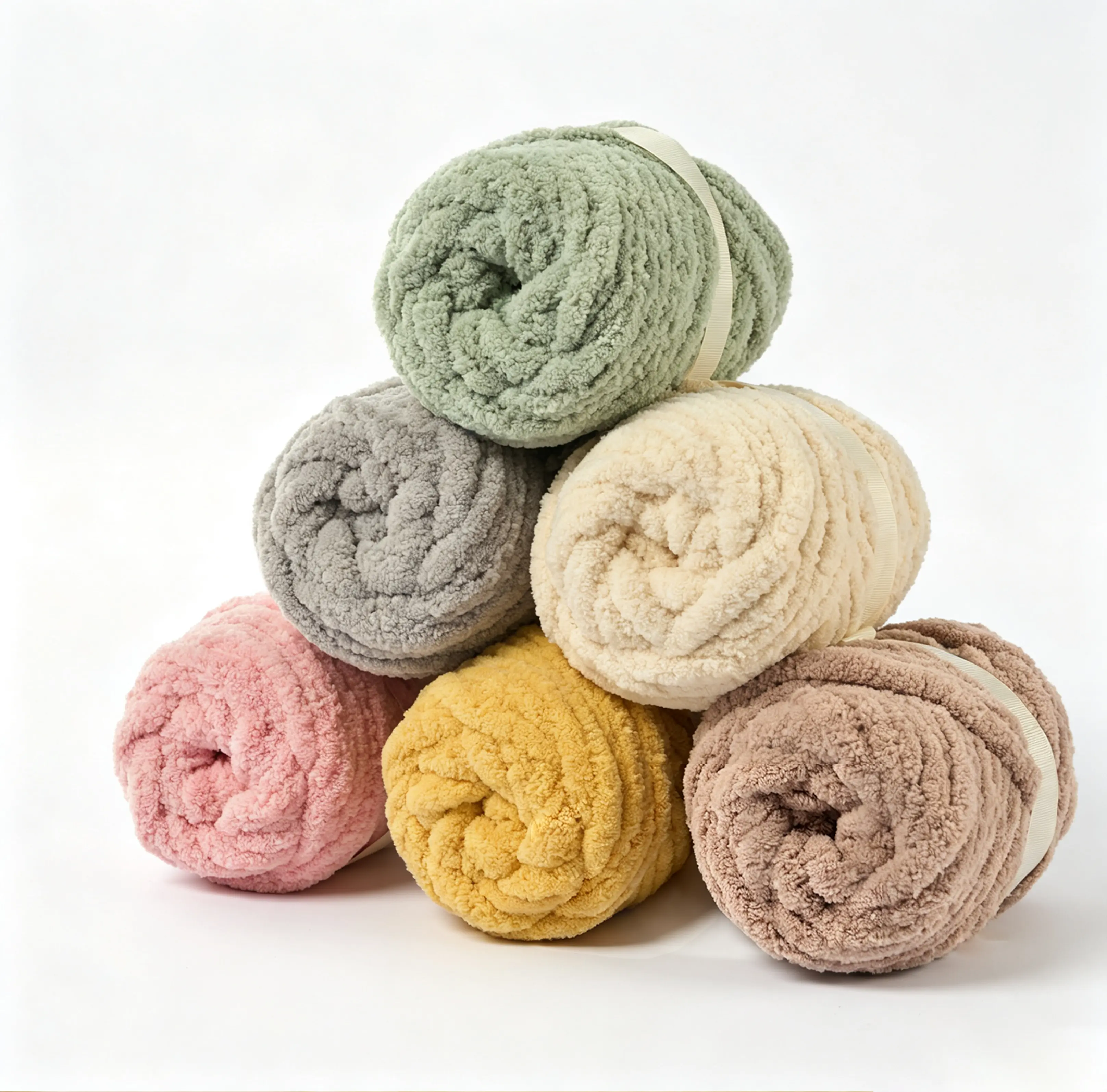 【MAETOOW】Chunky Yarn for Hand Knitting – Jumbo Thick Chenille Yarn for Crocheting, Ultra-Soft Fluffy Blanket Yarn, DIY Pillows, Pet Beds，Bags & More，Beginner Friendly