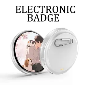 Smart Electronic Anime Badge | IPS Touch Screen, GIF Video Display, Bluetooth Control