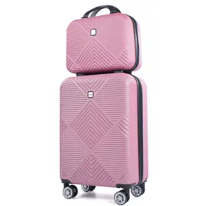 Tripcomp Luggage Sets 2 Piece Suitcase Set (14/20/)Hardside Suitcase with Spinner Wheels Lightweight Carry On Luggage