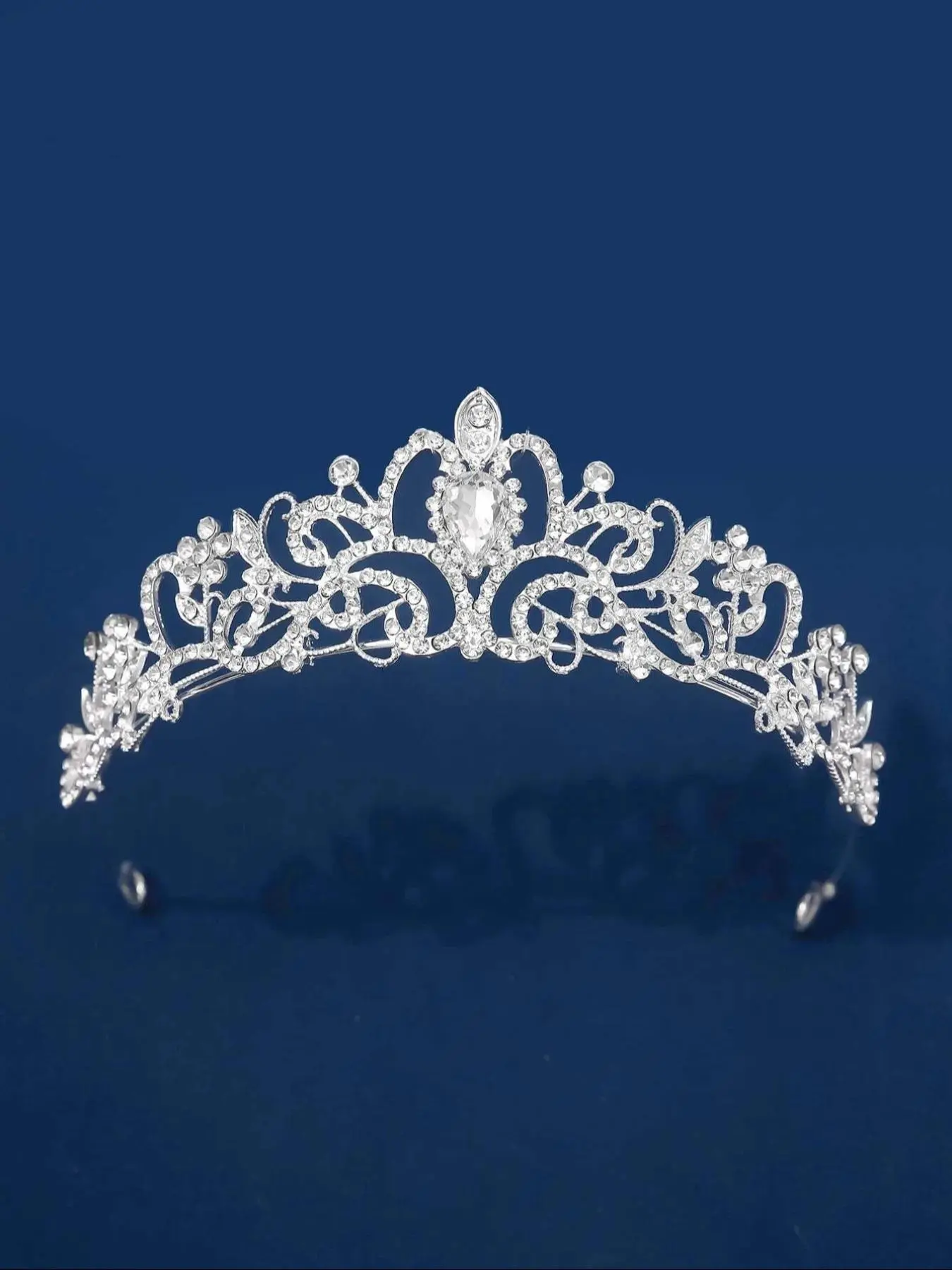 Rhinestone Crown for Wedding, Bridal Party Favor, Elegant Princess Crown for Wedding Bridal Party Formal Occasions, Elegant Crown Design, Fashion Hair Accessories for Women, Bridal Headpiece, Bridal Accessory