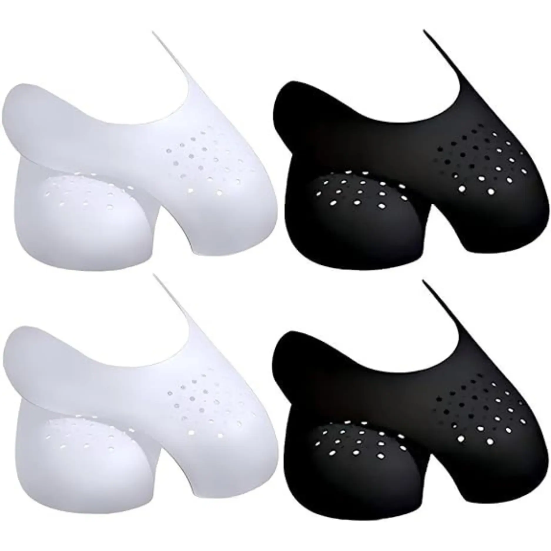 4 Pairs Sneaker Crease Protectors, Shoe Toe Crease Guards, Anti-Wrinkle Inserts for Men's US 7-12 & Women's US 5-9