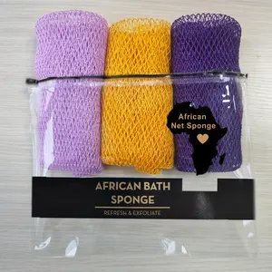 3 PCS Authentic African Exfoliating Net Bath Sponge