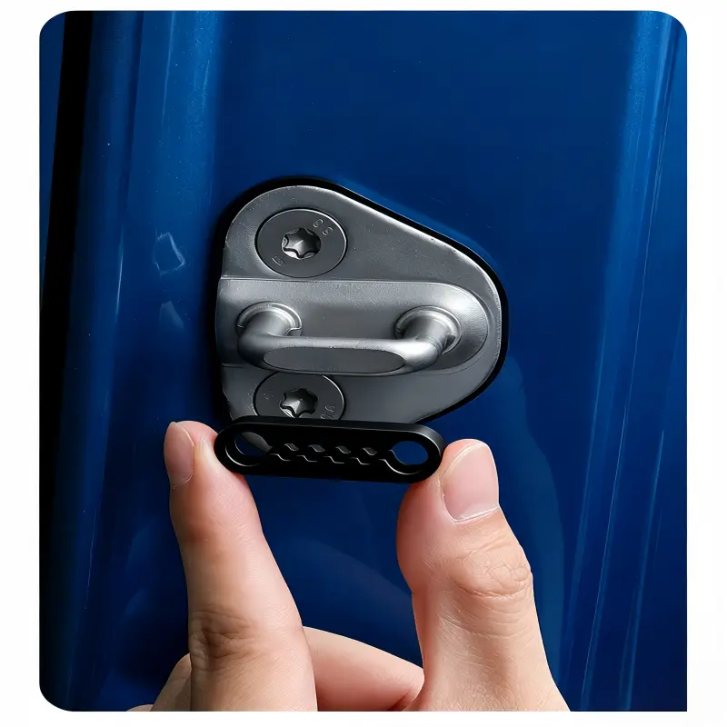 Silicone Car Door Lock Shock Absorber Pads - Clip-On Silicone Padding Inserts, Vibration Stop, Absorbs Slamming Noise, All-Weather Durability, Anti-Shock Bumper Protectors for Vehicles, Trucks
