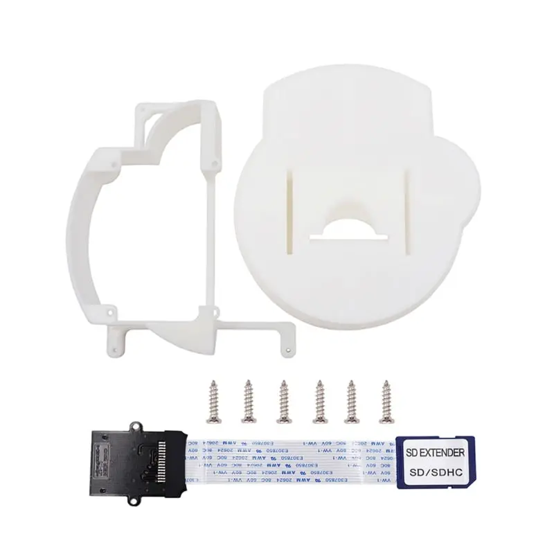 GC Loader 3D Printed Mount Kit with SD Extension Cable for GameCube