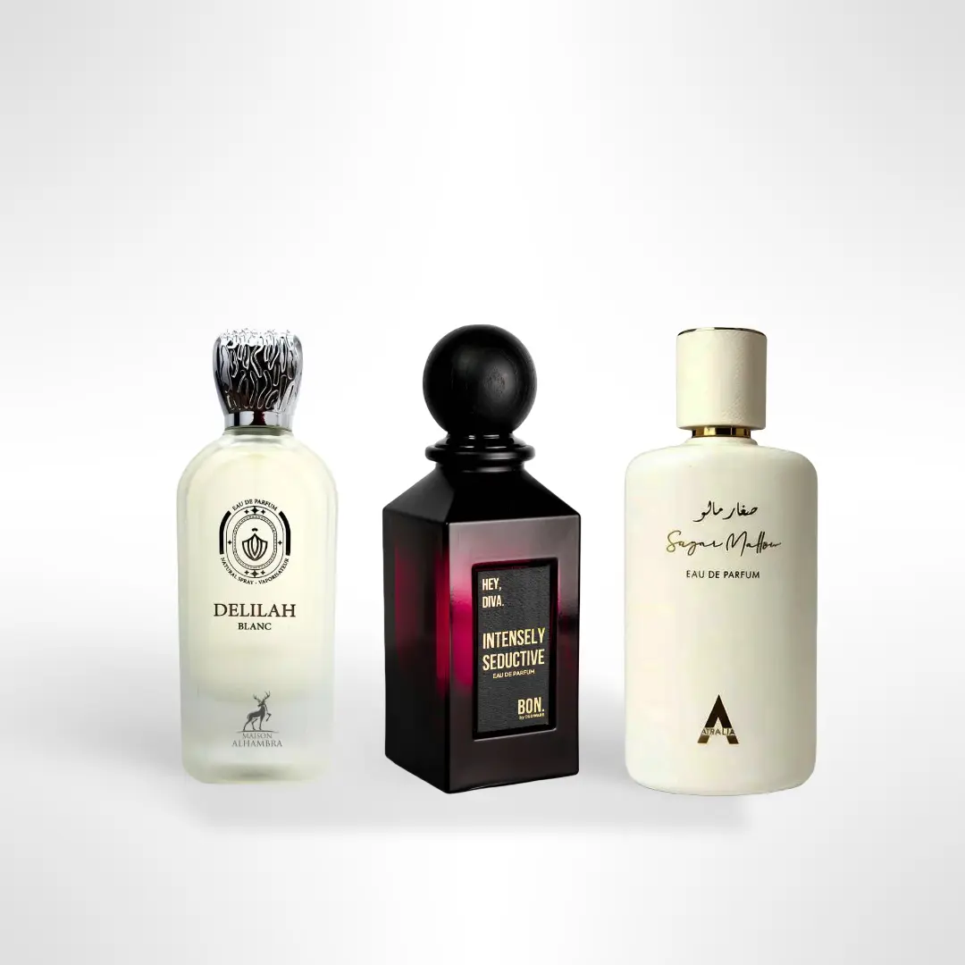 Delilah Blanc + Bon Intensely Seductive + Sugar Mallow Eau de Parfum Bundle – 3PCS Luxury Fragrance Set