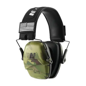 Tactical Hearing Protection Earmuffs, Unisex Noise Cancelling Headset with 26dB NNR and Adjustable Headband for Shooting, Hunting, Work