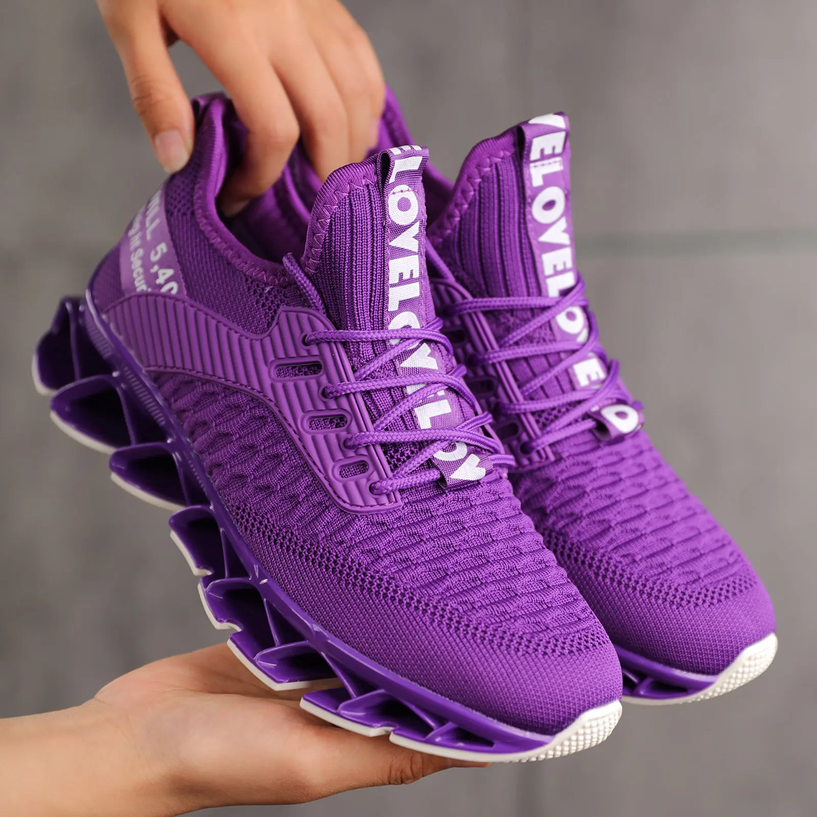 Women's Fashion Lace-up Low Top Slip on Blade Sneakers for Daily Wear,Casual Comfortable Walking Shoes, Knit Lightweight Breathable Sports Running Shoes,for Gym Treadmill Wear,Gift for Wife, Girl Friend